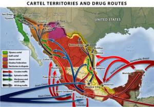 Central America Drug Cartels and Routes to U.S.